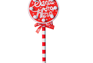 Christmas wood series led decorative lights STOP road sign ambient table lamp home holiday store window decoration lights