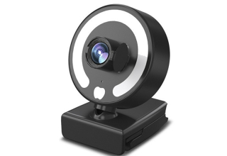 Live Cameras 4k video camera LED fill light webcam computer suitable for video chat and teleconferencing online webcam camera