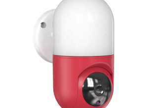 Red Wall Mounted Camera Wifi HD Night Vision APP Remote Control  Monitoring  Security Indoor Camera