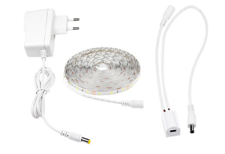 sensor light strip hand sweep DC 12V US EU 2A smart lighting home decoration backlighting cove IP65 waterproof flexible strips