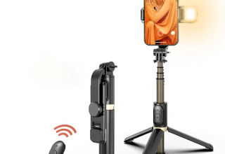 Fill light BLE tripod selfie stick Universal mobile broadcast stand horizontal shot vertical shot floor broadcast selfie stick