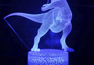 3D Acrylic Custom Photo Creative Lamparas Children Room  Table Desk Base USB LED Dinosaurs Night Light