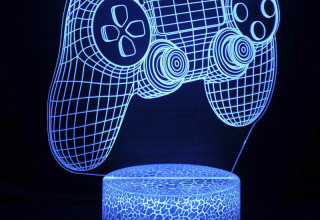 Acrylic Led 3D Night Creative small night light 3D cartoon USB bedside desk lamp table lamp Gamepad