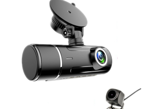 Three lens car recorders S1 rotatable lens with front inside and rear display night vision parking monitoring 1080P dash cam