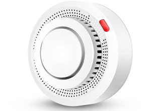 Smart smoke sensor tuya app Zigbee fire alarm 80dB triggers safety house remote control SMS notification smoke detectors