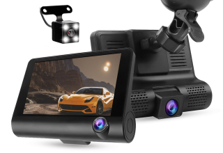 Car Dvr Two Camera 4 Inch HD screen 1080P Dash Cam 350mA Night Vision Video Recorder Driving Recorder  Dash Cam
