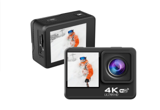 4K sports camera waterproof DV dual screen touch electronic stabilization remote control continuous shooting action camera