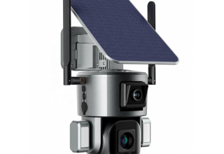 dual 4G Solar Camera WIFI Gun Ball Integrated Head Humanoid Tracking Alarm 2K HD 4x / 10x Zoom Face Tracking Waterproof Camera