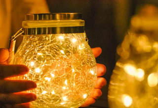 Led Solar Jar Outdoor light solar powered lamp LED night Light IP65 Waterproof Crack Glass Decoration Holiday Lighting