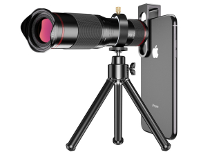 Mobile telescope Monocular 48X Dual remote photography HD camera telephoto lens phone holder for Mobile Telescope