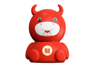 Little Cute Cow Shape  Camera Wifi Smart Night Vision HD Rotation Built-in Siren Monitor Camera