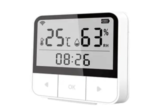 Tuya APP Control WiFi Wireless Temperature Humidity Monitor LCD Display Alarm smart humidity sensor
