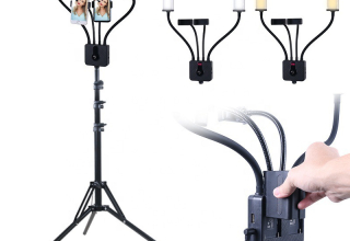LED live light floor stand double arm fill light hose adjustable angle beauty photography professional photography lights