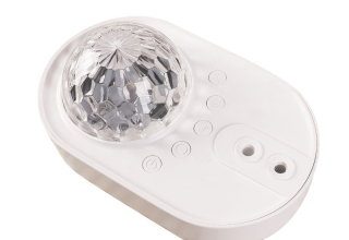 Spacecraft projection lights with music remote control mini spaceship colorful lights music laser star lights projection lamp