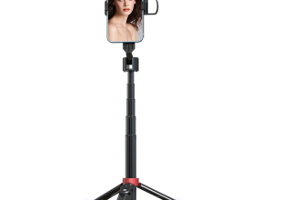 Bluetooth tripod 360 rotating tripod stand selfie stick for phone with light Anti-Shake Selfie Video Stabilizer
