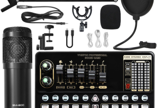 Sound Card Set Live Streaming Usb Sound Card With Microphone Studio Recording Equipment Condenser