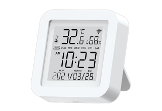 Wireless smart home temperature sensor wireless wifi remote voice ontrol wardrobe Alexa tuya tiny precise humidity controller