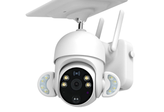 Smart outdoor Solar powered surveillance cameras LED light wifi 4G night vision two-way 360 rotation wireless solar camera